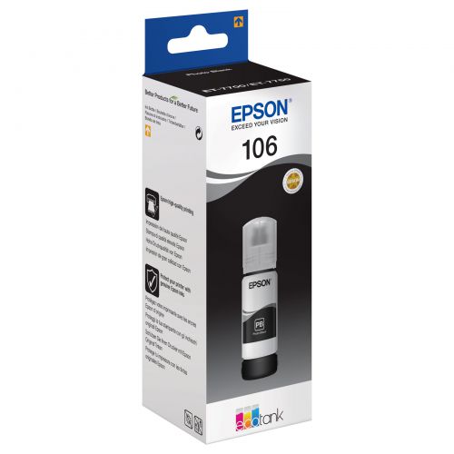 Epson 106 EcoTank Photo Black Ink Bottle 70ml