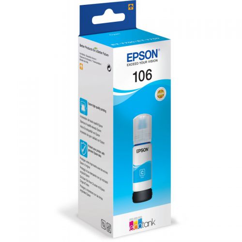 Epson 106 EcoTank Cyan Ink Bottle 70ml