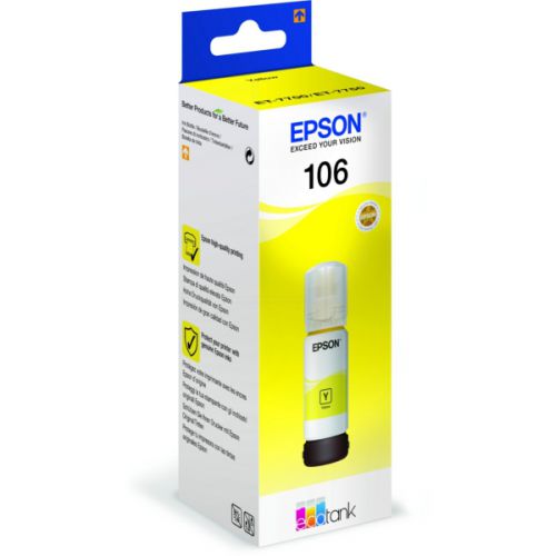 Epson 106 EcoTank Yellow Ink Bottle 70ml