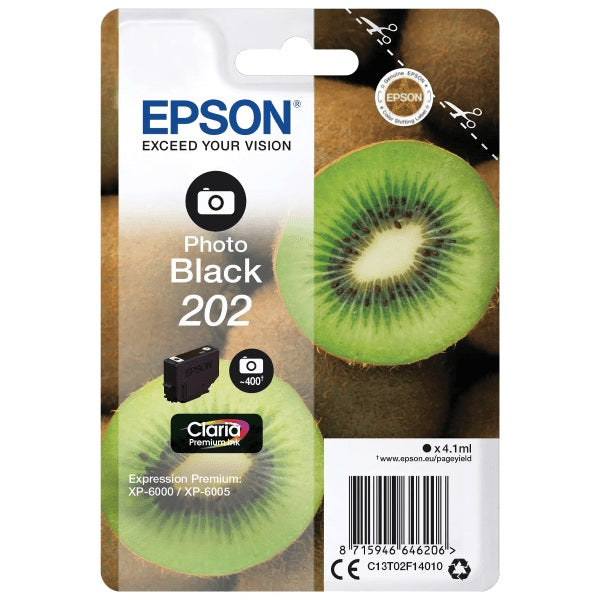 Epson 202 Kiwi Photo Black Standard Capacity Ink Cartridge 4ml