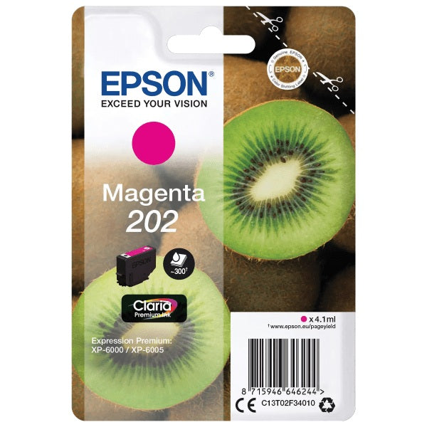 Epson 202 Kiwi Magenta Standard Capacity Ink Cartridge 4ml
