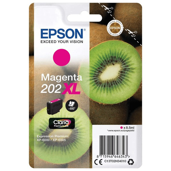 Epson 202XL Kiwi Magenta High Yield Ink Cartridge 8.5ml