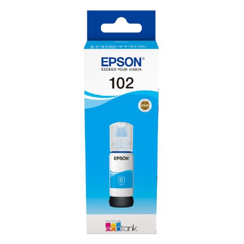 Epson 102 EcoTank Cyan Ink Bottle 70ml