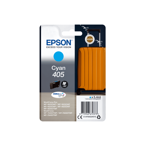 Epson 405 Suitcase Cyan Standard Capacity Ink Cartridge 5.4ml