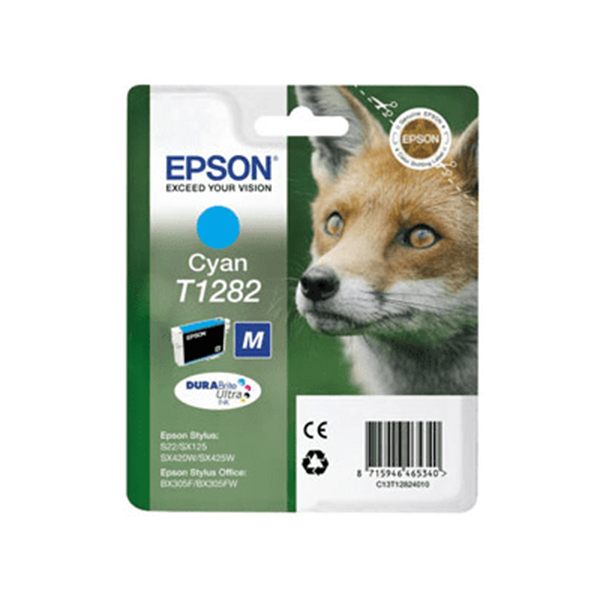 Epson T1282 Fox Cyan Standard Capacity Ink Cartridge 3.5ml