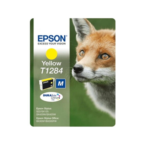 Epson T1284 Fox Yellow Standard Capacity Ink Cartridge 3.5ml