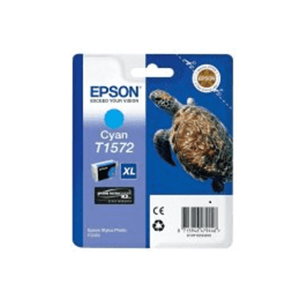 Epson T1572 Turtle Cyan Standard Capacity Ink Cartridge 26ml