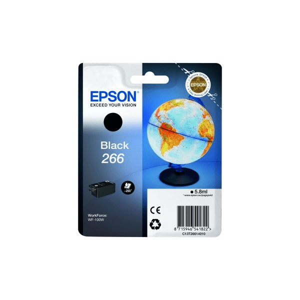 Epson 266 Globe Black Standard Capacity Ink Cartridge 6ml