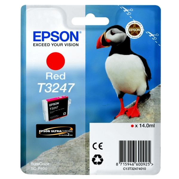 Epson T3247 Puffin Red Standard Capacity Ink Cartridge 14ml
