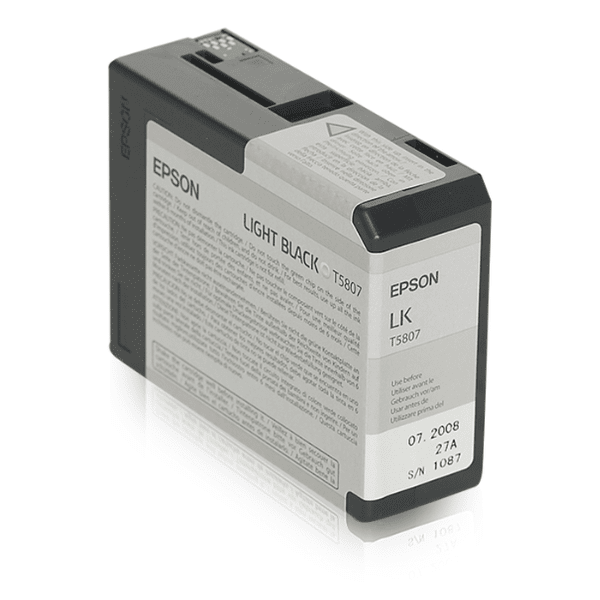Epson T5807 Light Black Ink Cartridge 80ml for Stylus Pro 3880