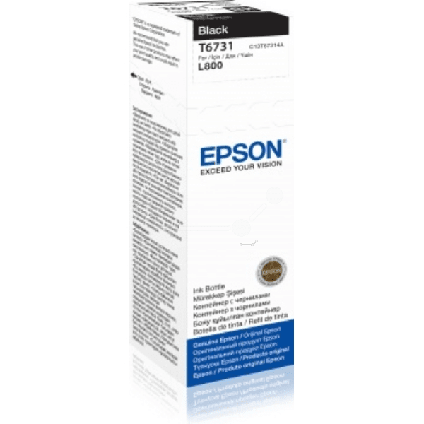 Epson T6731 EcoTank Black Standard Capacity Ink Bottle 70ml
