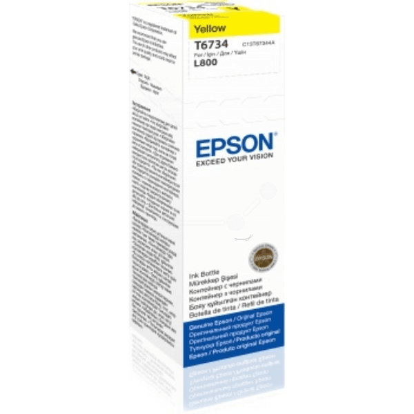 Epson T6734 EcoTank Yellow Standard Capacity Ink Bottle 70ml