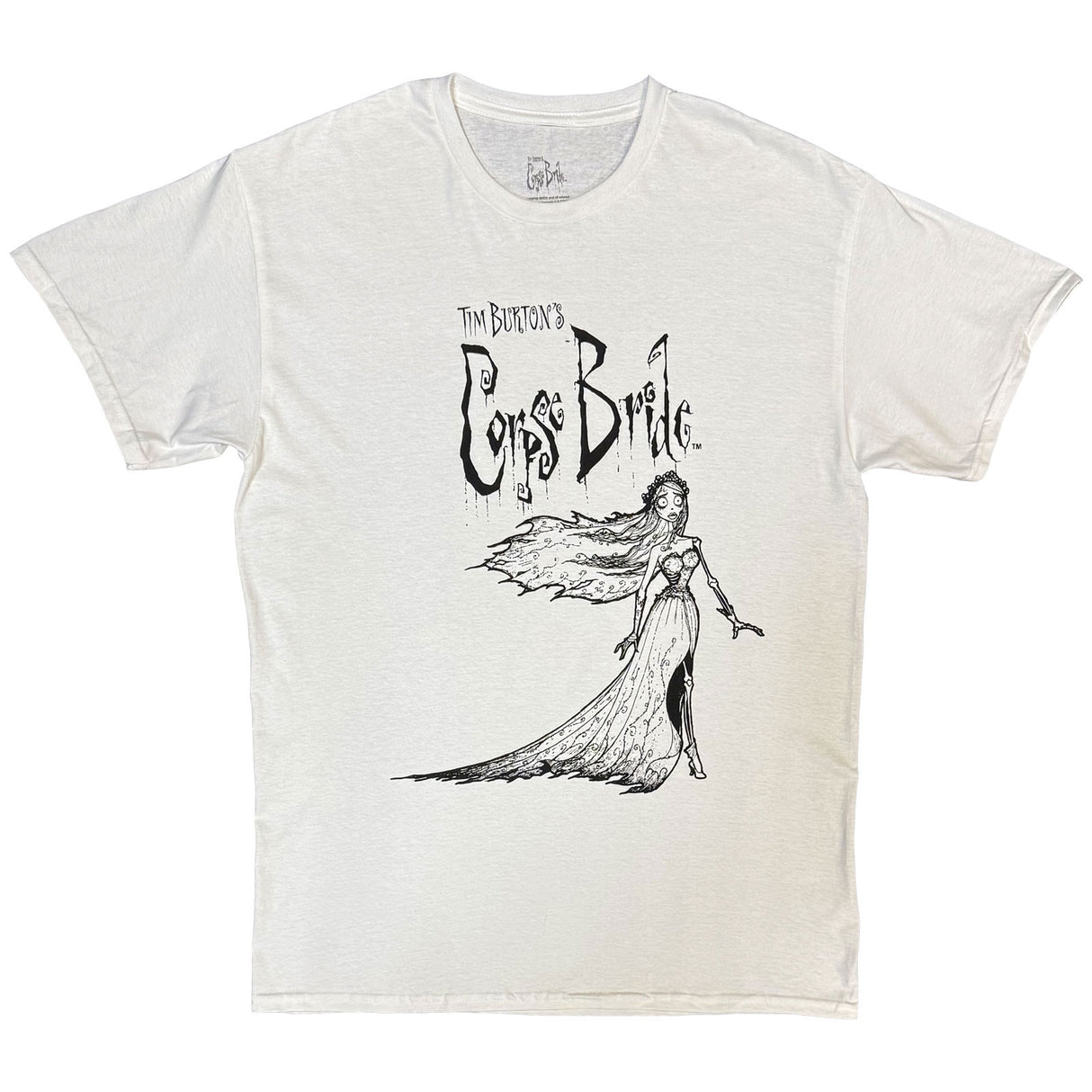 Corpse Bride Unisex T-Shirt Gown White (XL)