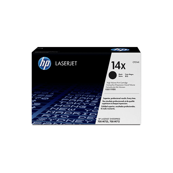HP 14X Black High Yield Toner for HP LaserJet Enterprise M712/M725