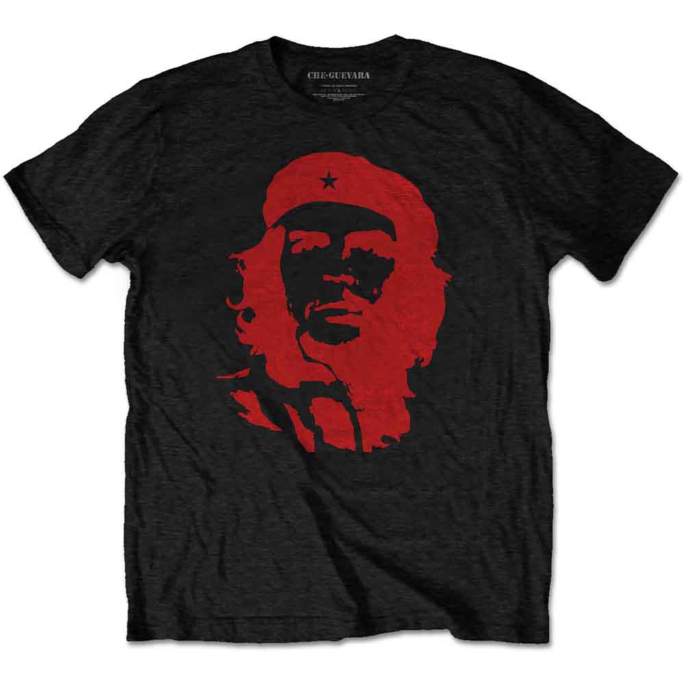 Che Guevara Unisex T-Shirt Red on Black (XL)
