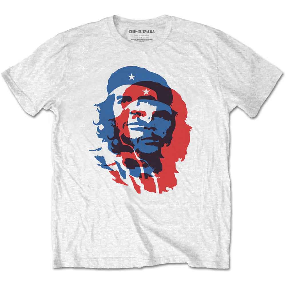 Che Guevara Unisex T-Shirt Blue & Red White (M)
