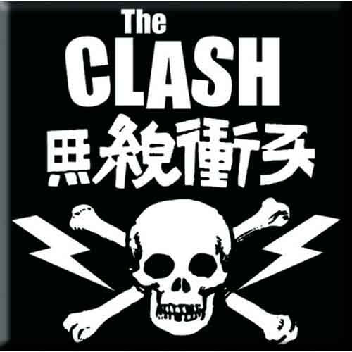 The Clash Fridge Magnet Skull & Crossbones