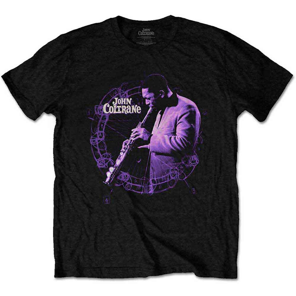 John Coltrane Unisex T-Shirt Circle Live Black (M)