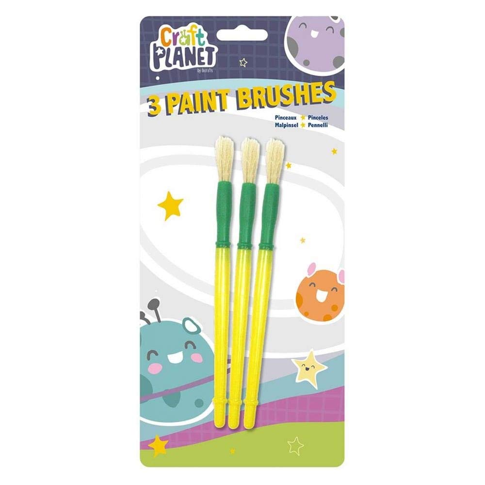 Craft Planet Paint Brushes (3pk)