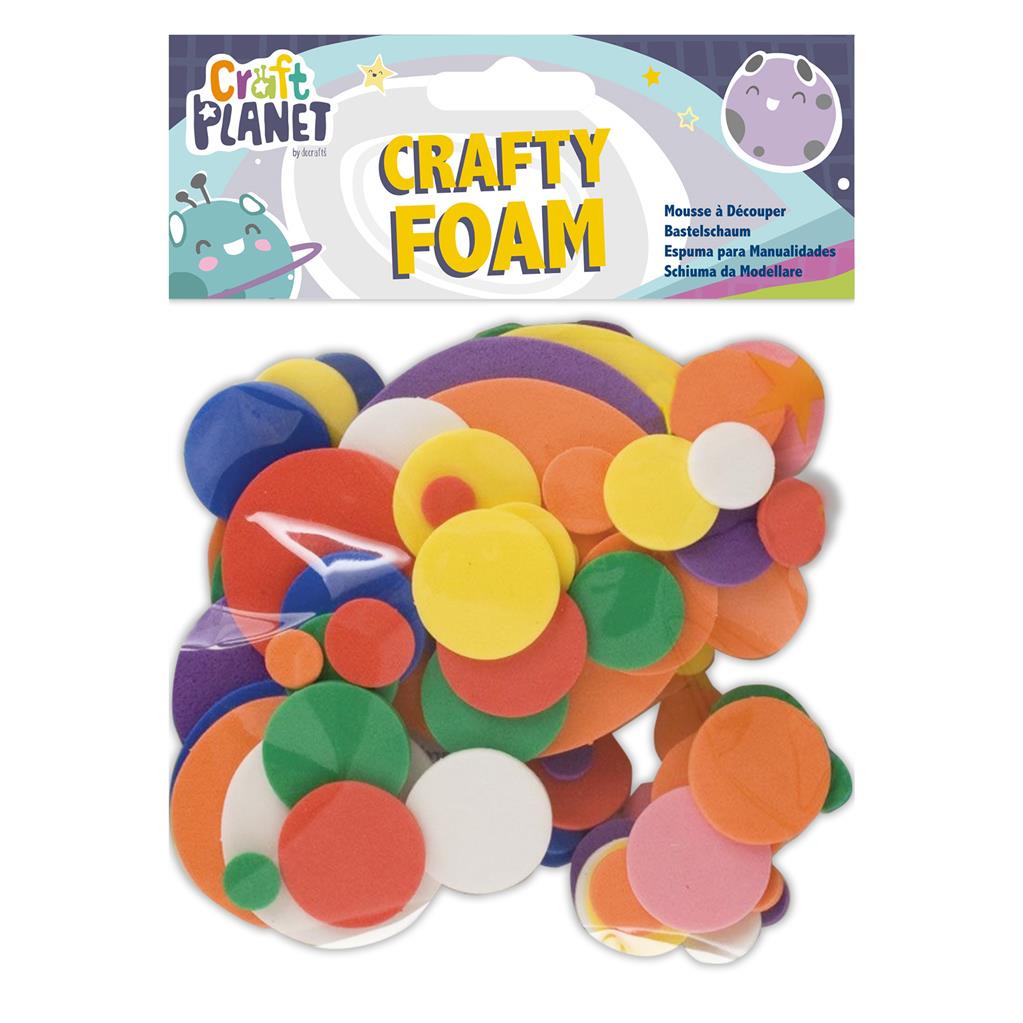 Craft Planet Crafty Foam Circles (75pcs)