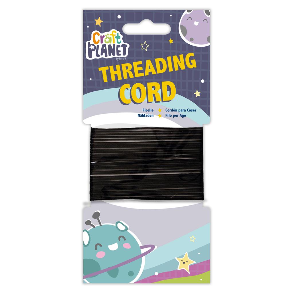 Craft Planet Threading Cord (1mm) 5m - Black