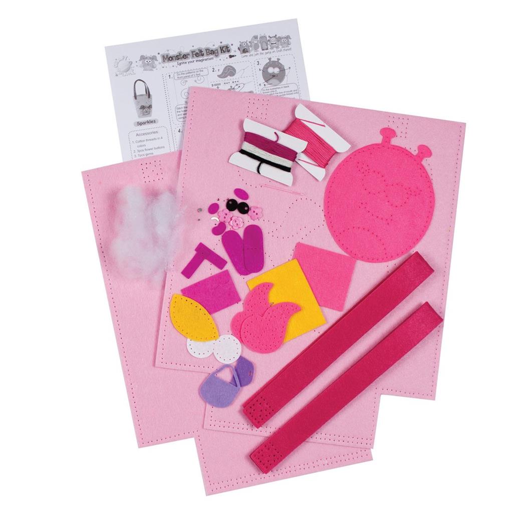 Craft Planet Felt Handbag - Sparkles