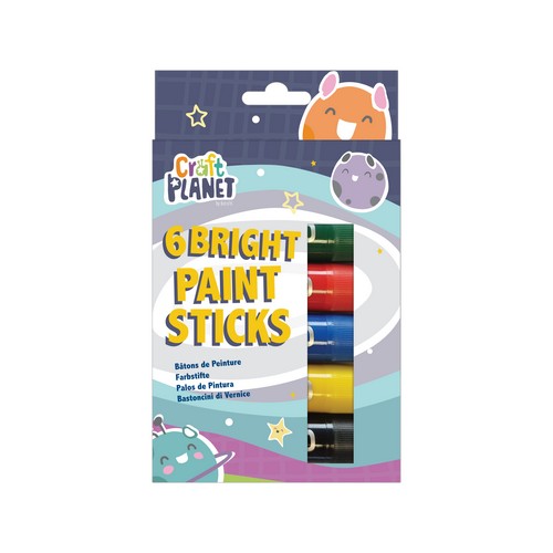 Craft Planet Paint Sticks - Bright (6pk)