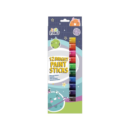 Craft Planet Paint Sticks - Bright (12pk)
