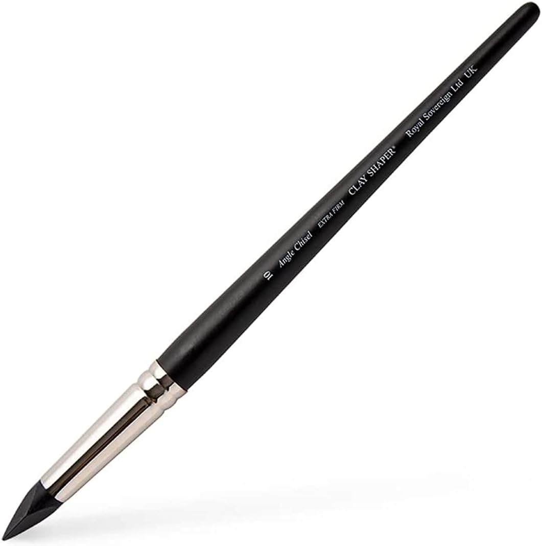 Colour Shaper Angle Chisel Clay Black Tip Size 10