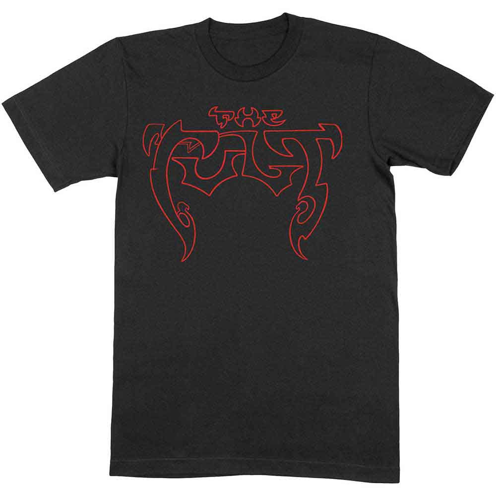 The Cult Unisex T-Shirt Outline Logo Black (XL)