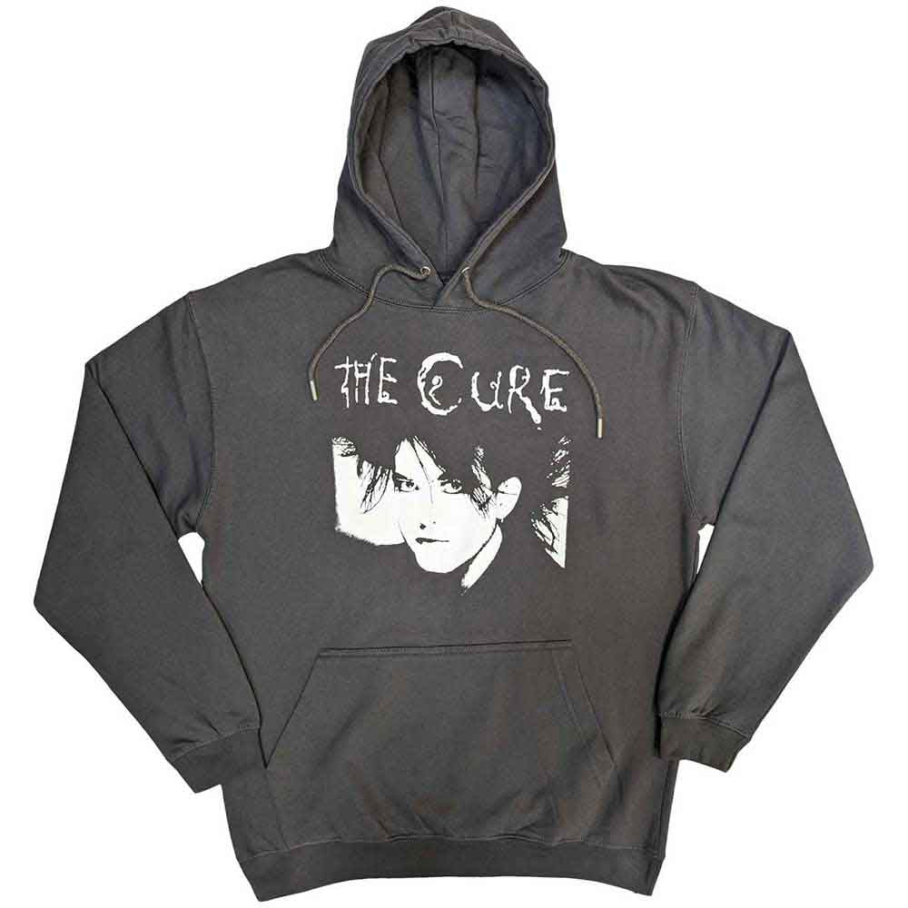 The Cure Unisex Pullover Hoodie Robert Illustration Grey (S)