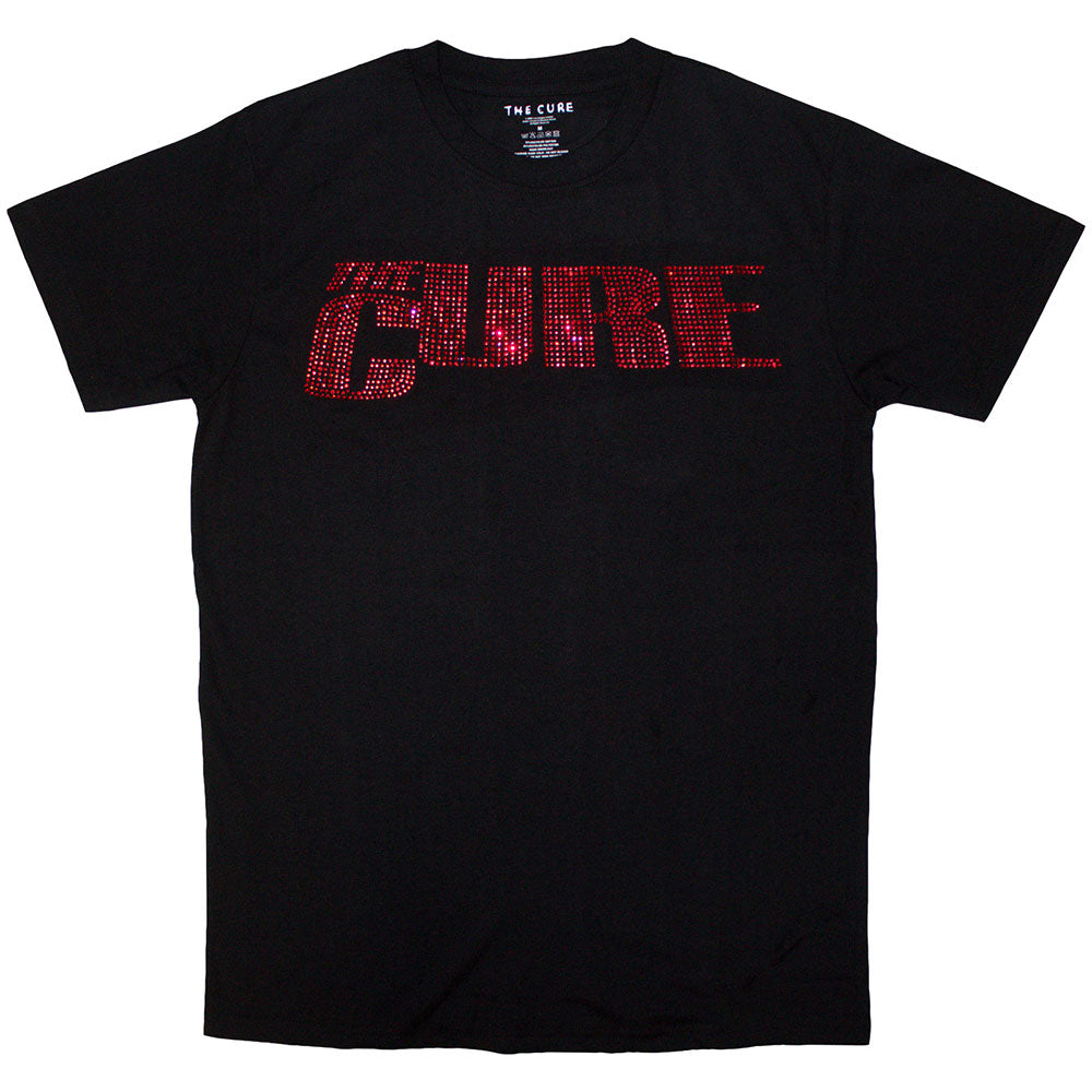 The Cure Unisex T-Shirt Logo (Diamante) Black (XL)
