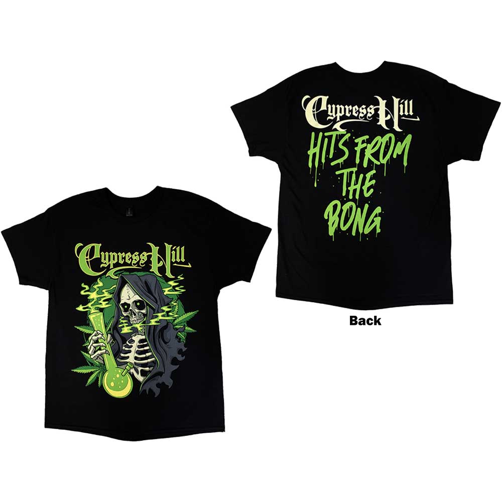 Cypress Hill Unisex T-Shirt Skull Bong Black (XL)