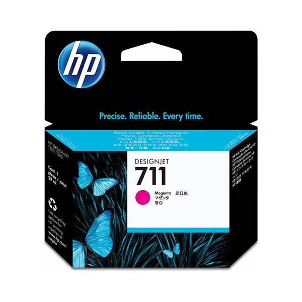 HP 711 Magenta Standard Capacity Ink Cartridge 38ml for HP DesignJet T120/T130/T520/T525/T530