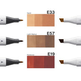 Copic Classic Designer Collection Marker Pen Set - Brick & Terra Tints (3pk)
