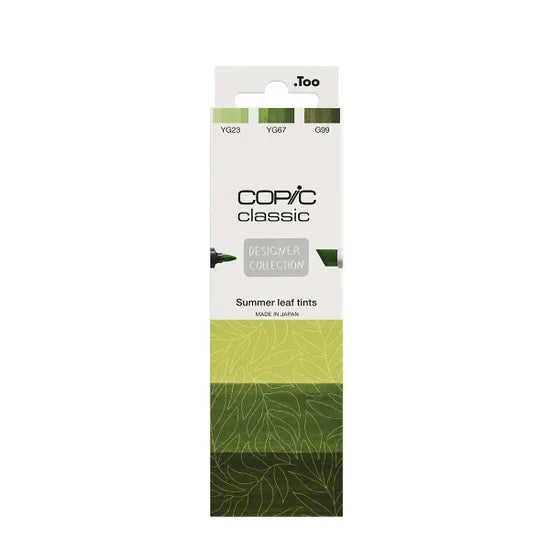 Copic Classic Designer Collection Marker Pen Set - Summer Leaf Tints (3pk)