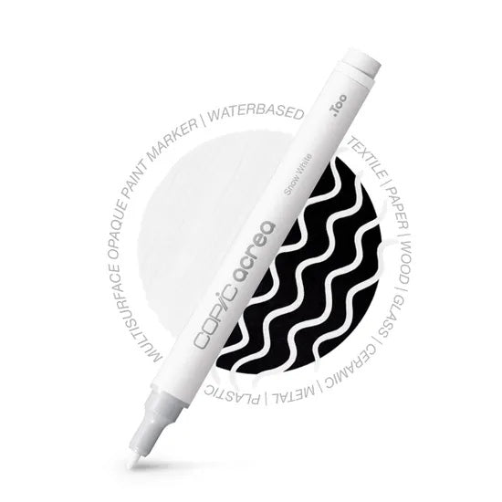 Copic Acrea Paint Marker Pen - Snow White