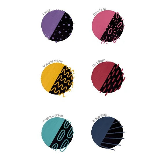 Copic Acrea Paint Marker Pen Set - Deep (6pk)