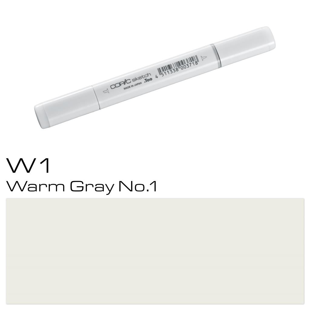 Copic Sketch Marker Pen Warm Gray No. 1 (W1)