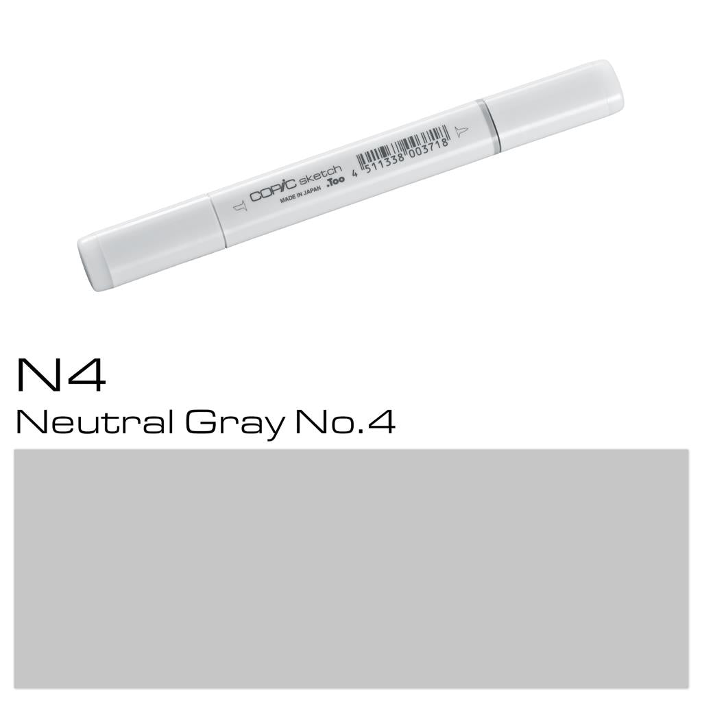 Copic Sketch Marker Pen Neutral Gray No. 4 (N4)