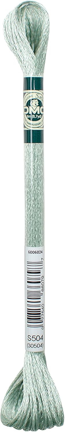 DMC Satin Embroidery Thread 8m - Pale Green (S504)