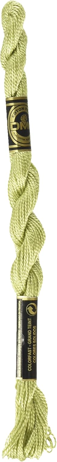 DMC Pearl Cotton Thread Size 5 25m Skein - Light Yellow Green (3348)