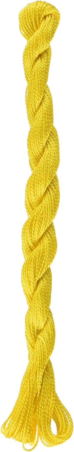 DMC Pearl Cotton Thread Size 5 25m Skein - Dark Lemon (444)