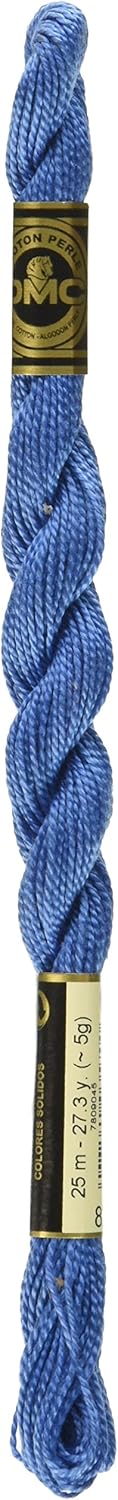 DMC Pearl Cotton Thread Size 5 25m Skein - Medium Blue (826)
