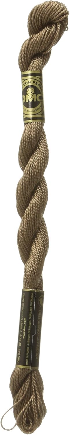DMC Pearl Cotton Thread Size 5 25m Skein - Medium Beige Brown (840)