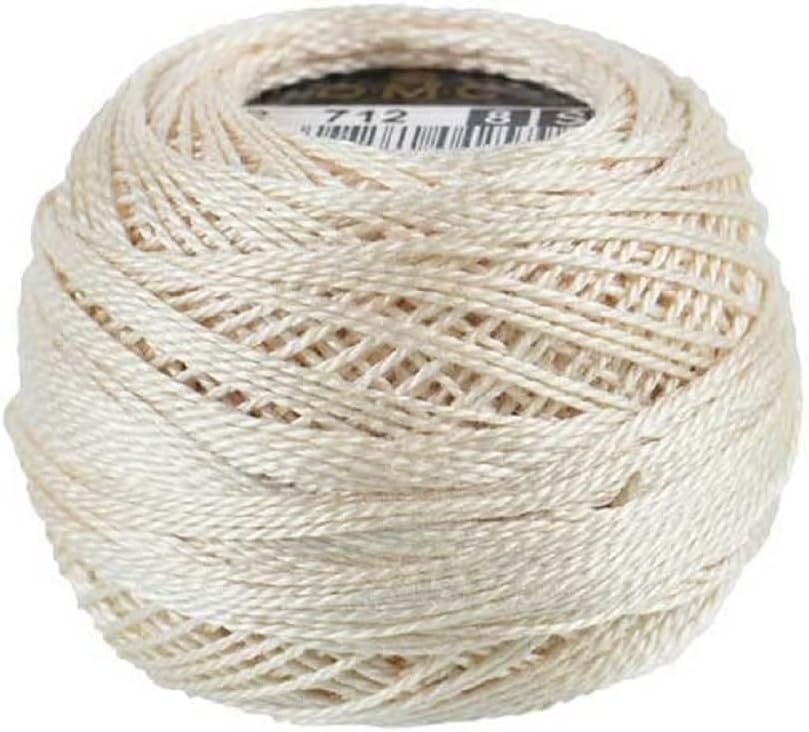 DMC Pearl Cotton Size 8 80m Ball - Cream (712)