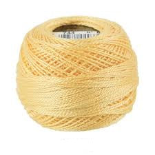 DMC Pearl Cotton Size 8 80m Ball - Pale Yellow (744)
