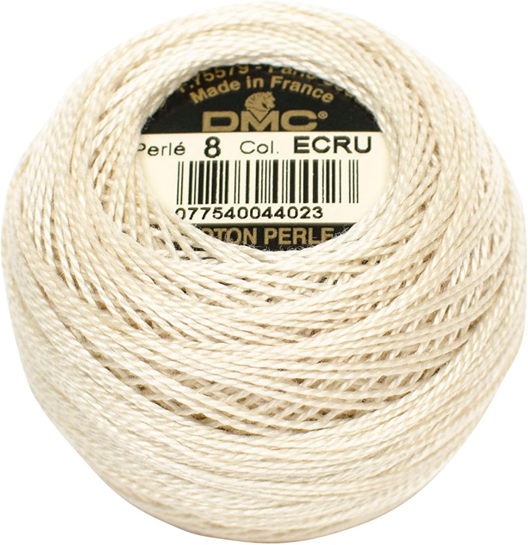 DMC Pearl Cotton Size 8 80m Ball - Cream (ECRU)