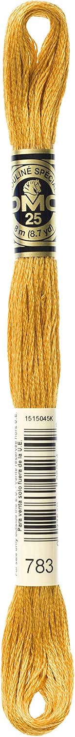 DMC Mouline Stranded Cotton Embroidery Thread 8m Skein - Medium Topaz (783)