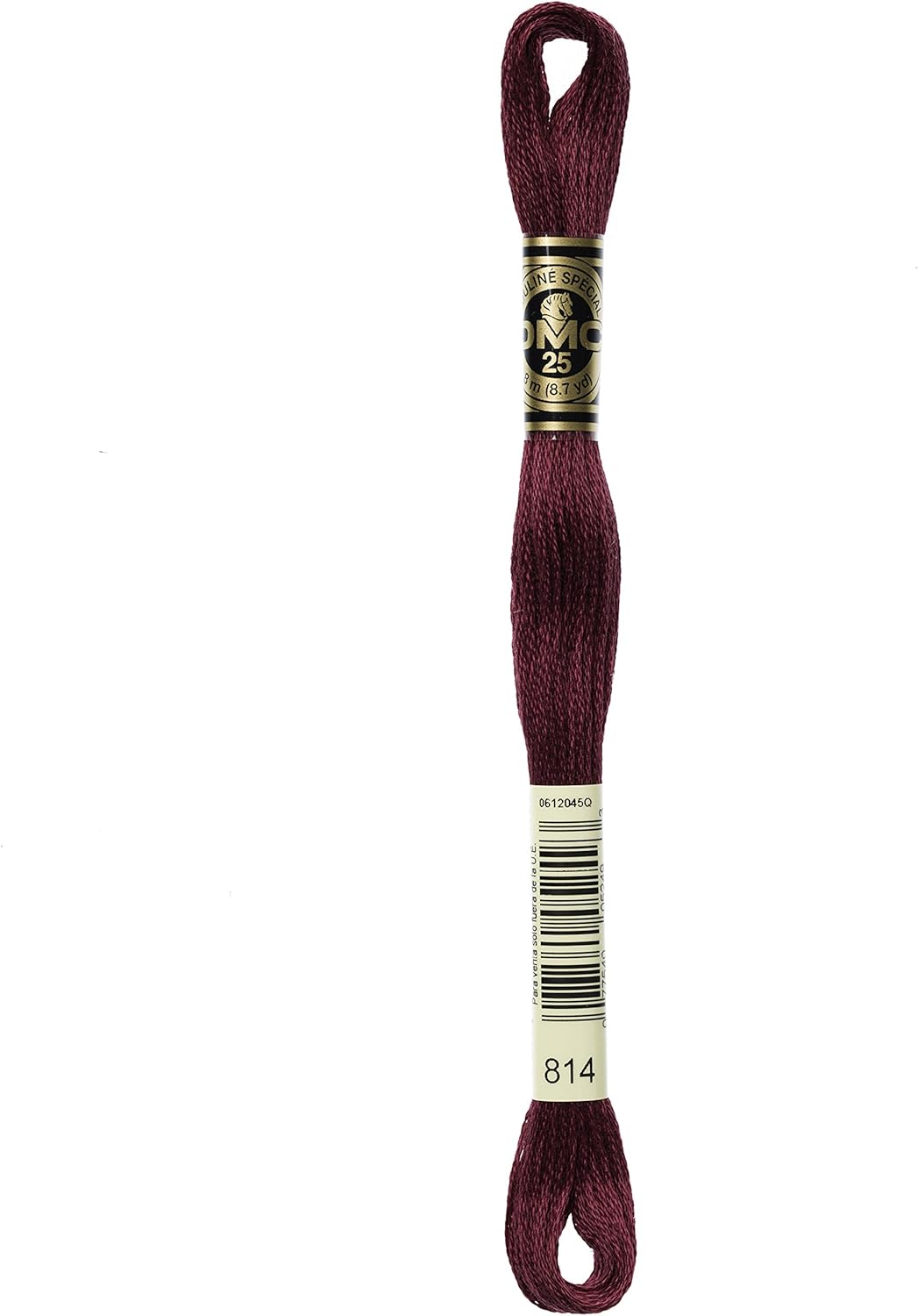 DMC Mouline Stranded Cotton Embroidery Thread 8m Skein - Dark Garnet (814)